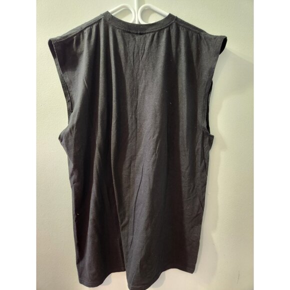 Bob Marley Zion Rootswear No Sleeves Black T-Shirt XL Pre-Owned - Picture 3 of 7